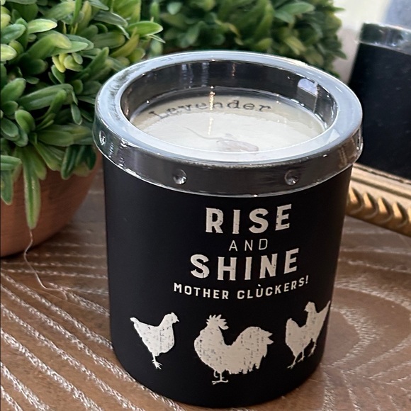 NEW! Farmhouse Rise & Shine Mother Cluckers Ceramic Farm Rooster Soy Candle - Picture 4 of 6